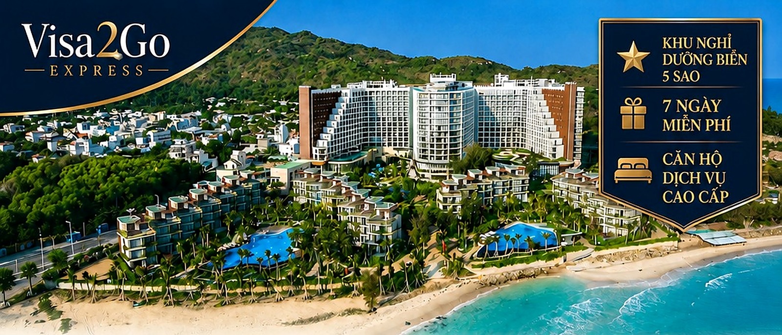 Charm Resort Long Hải nhìn từ trên cao